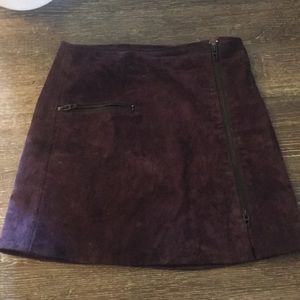 South moon under blank nyc purple suede skirt
